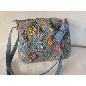 Vera Bradley Hadley Crossbody Bag Purse in Painted Medallions Quilted Cotton